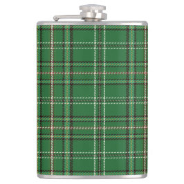 Green Tartan Flask Heupfles