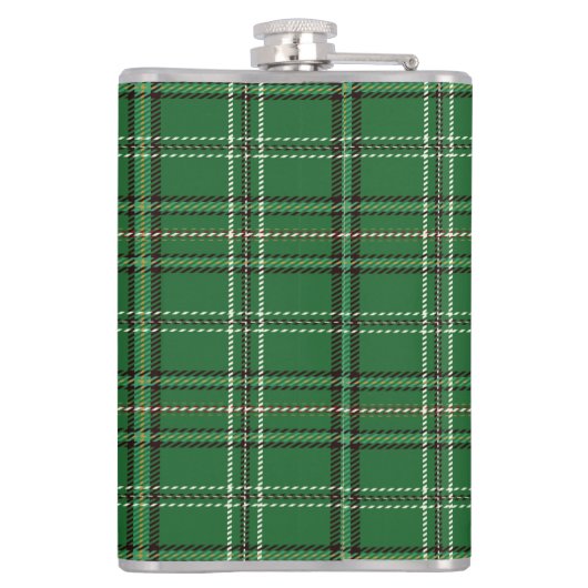 Green Tartan Flask Heupfles (Achterkant)