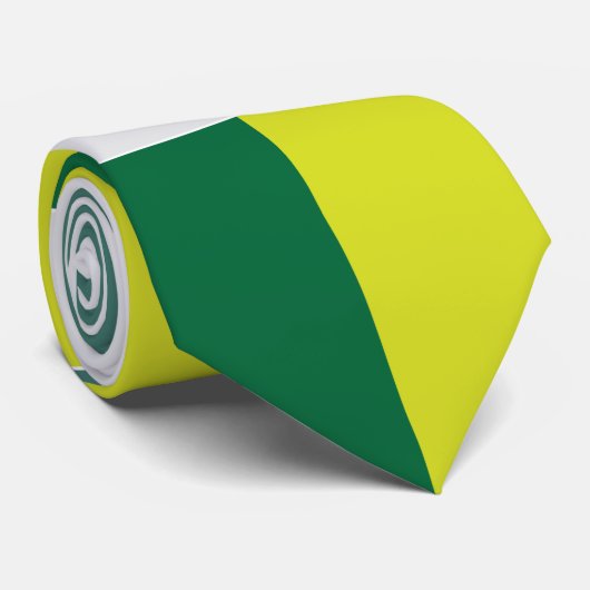 Green Tartan Gecontroleerd Stropdas (Opgerold)