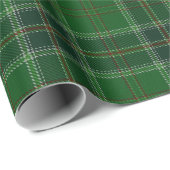 Green Tartan Pattern Cadeaupapier (Rol Hoek)