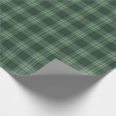 Green Tartan Plaid Cadeaupapier (Hoek)