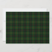 Green Tartan Pset Scottish Pattern-platte kaart (Achterkant)