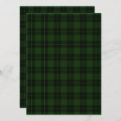 Green Tartan Pset Scottish Pattern-platte kaart (Voorkant / Achterkant)
