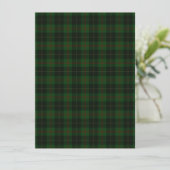 Green Tartan Pset Scottish Pattern-platte kaart (Staand voorkant)