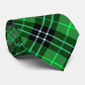 Green Tartan Scottish Plaid Stropdas (Opgerold)