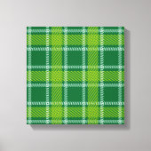 Green Tartan Wrapped Canvas (Voorkant)