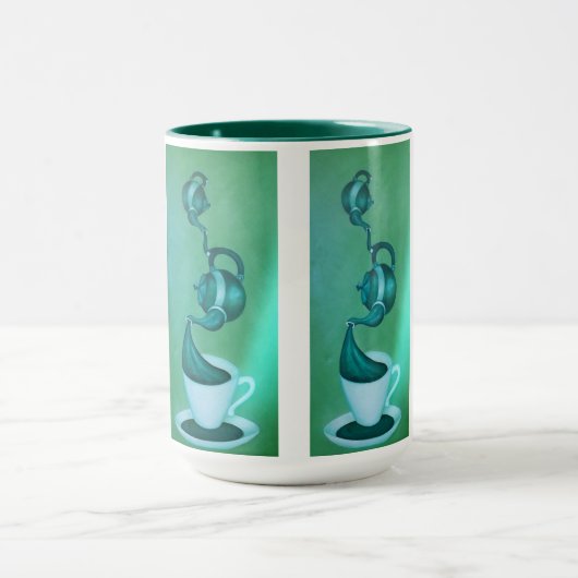 Green Tea Art Mok (Midden)