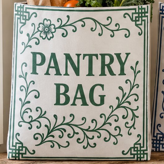"GREEN-TEA" BOODSCHAPZAK - CHINOISERIE TOTE BAG