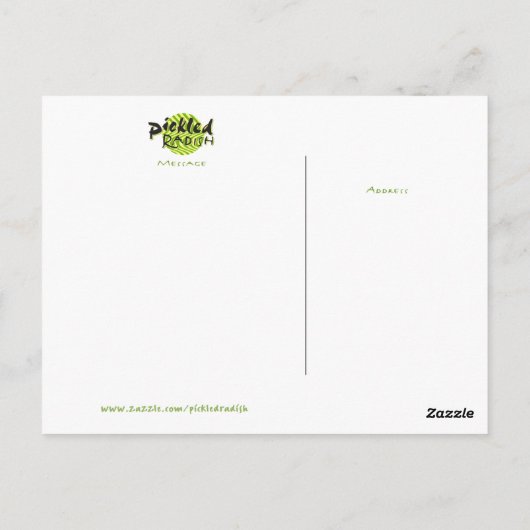 Green Tea Briefkaart (Achterkant)