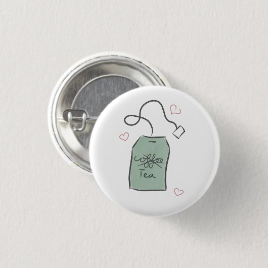 Green Tea Lover - Pin-up Round Badge Ronde Button 3,2 Cm (Voorkant /achterkant)