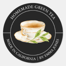 Green Tea Modern label