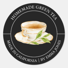 Green Tea Modern label