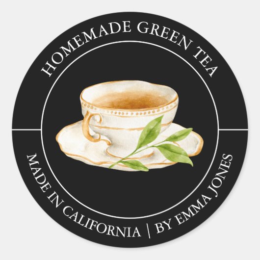 Green Tea Modern label (Voorkant)