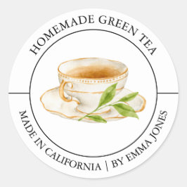 Green Tea Modern label