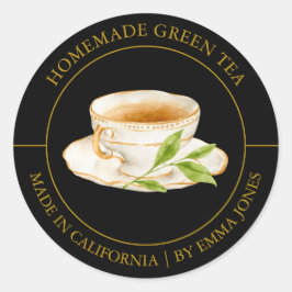 Green Tea Modern label