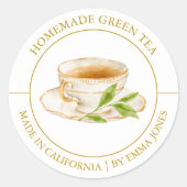 Green Tea Modern label (Voorkant)