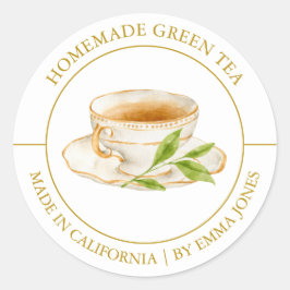 Green Tea Modern label