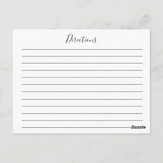 Green Tea Pot Floral Recipe Card Briefkaart (Achterkant)