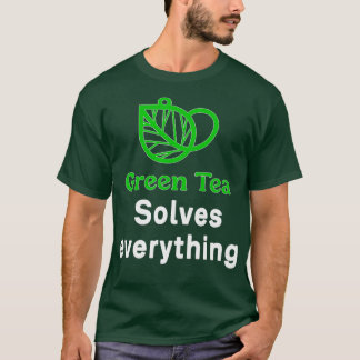 Green Tea Solves alles grappig T-shirt