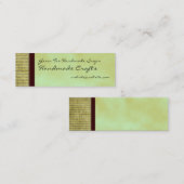 Green Tea Theme Visitekaartje Hangtag (Voorkant / Achterkant)