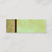 Green Tea Theme Visitekaartje Hangtag (Achterkant)