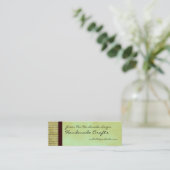 Green Tea Theme Visitekaartje Hangtag (Staand voorkant)