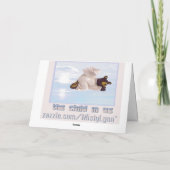 Green Tea Wenskaart Kaart (Achterkant)