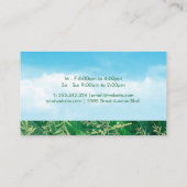 Green Tea | Wolken en lederen bijkantoren Visitekaartje (Achterkant)