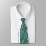 Green Teal Eucalyptus Greenery Pattern Stropdas<br><div class="desc">Here's a wonderful tie for any gelegenheid and a great gift for that special man in your life. This design features a eucalyptus greenery folitern in a variety of greens, including sage green, on a teal green background. This will make a great Christmas, birthday, or Father's Day gift and would...</div>