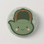 Green Teapot Ronde Button 5,7 Cm (Voorkant)