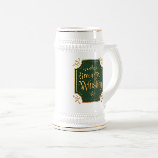 Green Tear Whiskey Bierpul (Voorkant rechts)