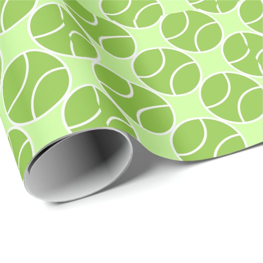 Green Tennis Ball Cadeaupapier (Rol Hoek)