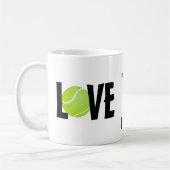 Green Tennis Ball LOVE Koffiemok (Links)