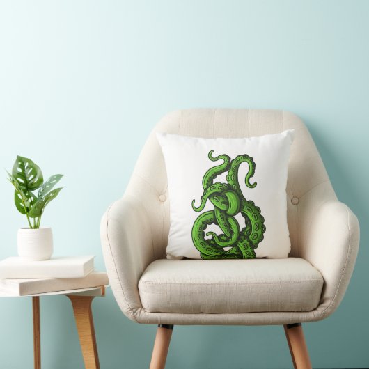 Green Tentacles Kussen (Stoel)