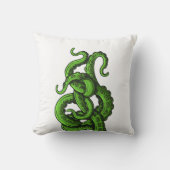 Green Tentacles Kussen (Voorkant)