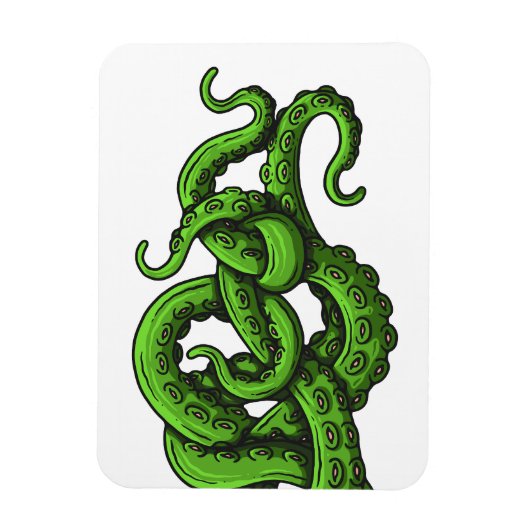 Green Tentacles Magneet (Verticaal)
