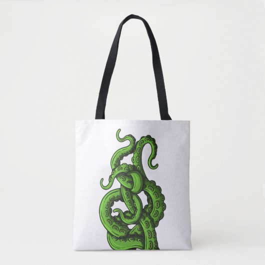 Green Tentacles Tote Bag (Voorkant)