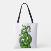 Green Tentacles Tote Bag (Achterkant)