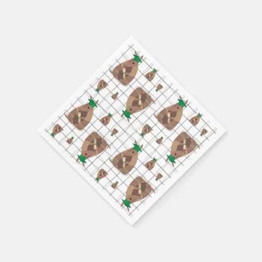 Green Texas Armadillo Afstuderen Servet (Hoek)