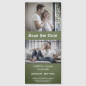 Green Textile Engaged Romantic Couple (Voorkant)