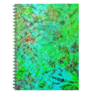 Green texture abstract Spiral Photo Notebook,Rosy  Notitieboek