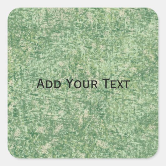 Green Textured Background van Shirley Taylor Vierkante Sticker (Voorkant)