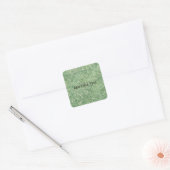 Green Textured Background van Shirley Taylor Vierkante Sticker (Envelop)