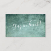 Green Textured Grunge "We hebben ons verplaatst Informatiekaartje (Achterkant)