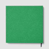 Green textured surface with  swirling pattern gastenboek (Achterkant)