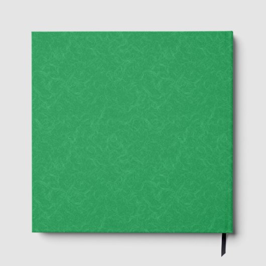 Green textured surface with  swirling pattern gastenboek (Achterkant)