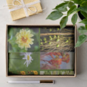 Green Theme Flowers Planten Lily Pad Mixed Media Tissuepapier (Geschenk)