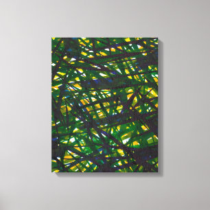 Green Thicket II Canvas Afdruk