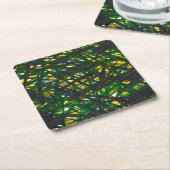 Green Thicket II Kartonnen Onderzetters (Schuin)