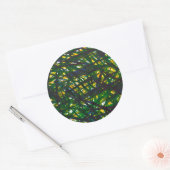 Green Thicket II Ronde Sticker (Envelop)